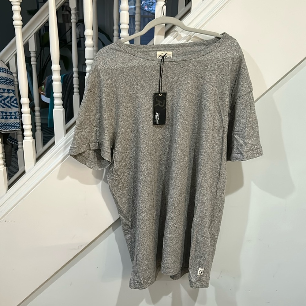 NWT revtown the icon tee - stone grey XL